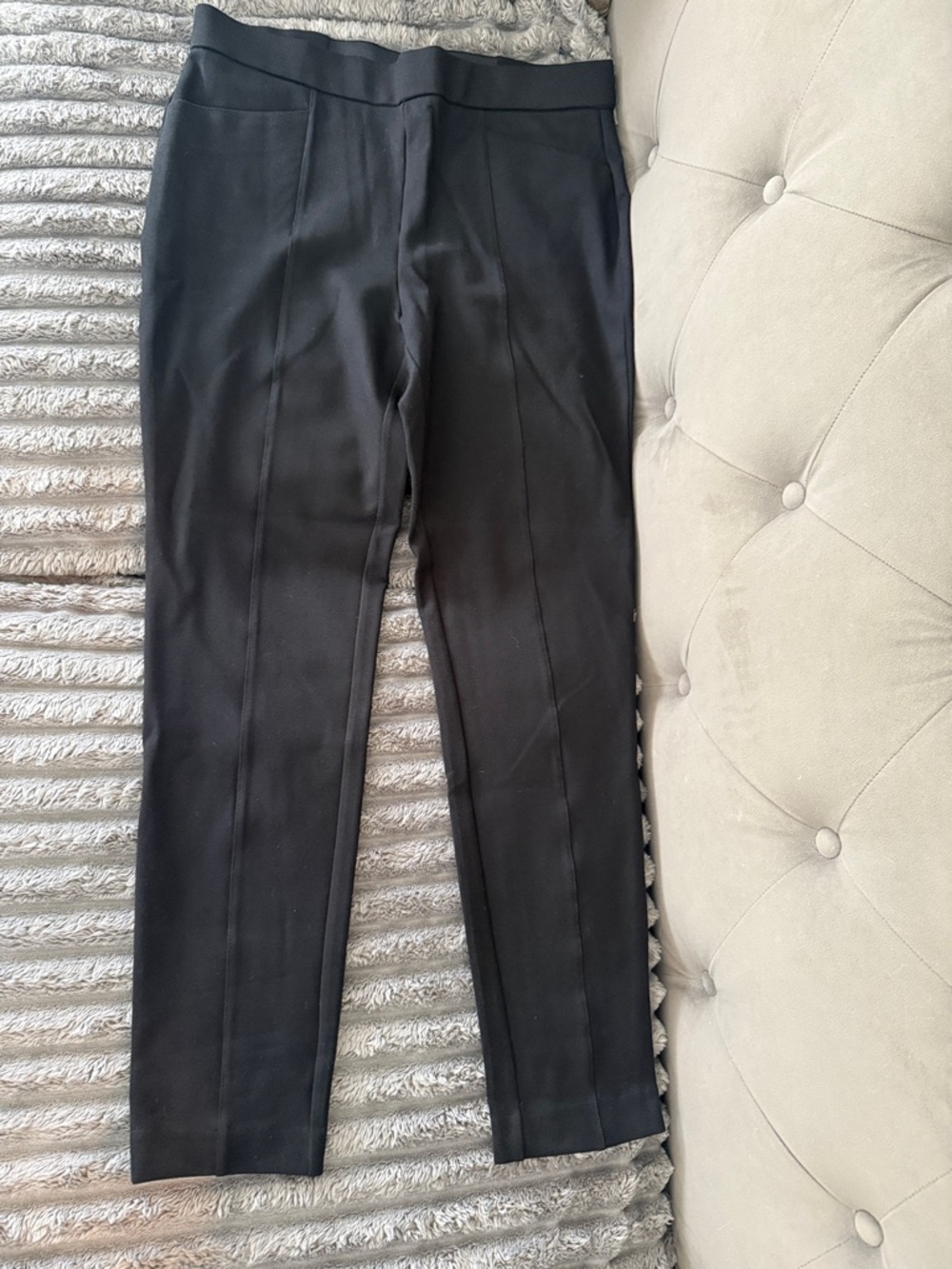Anne Klein Black Straight Leg Dress Pants